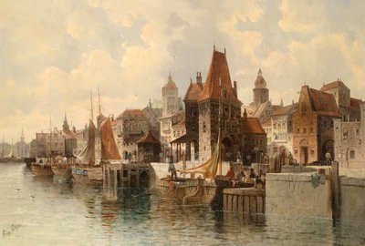 (Fictional) City on the River by August von Siegen